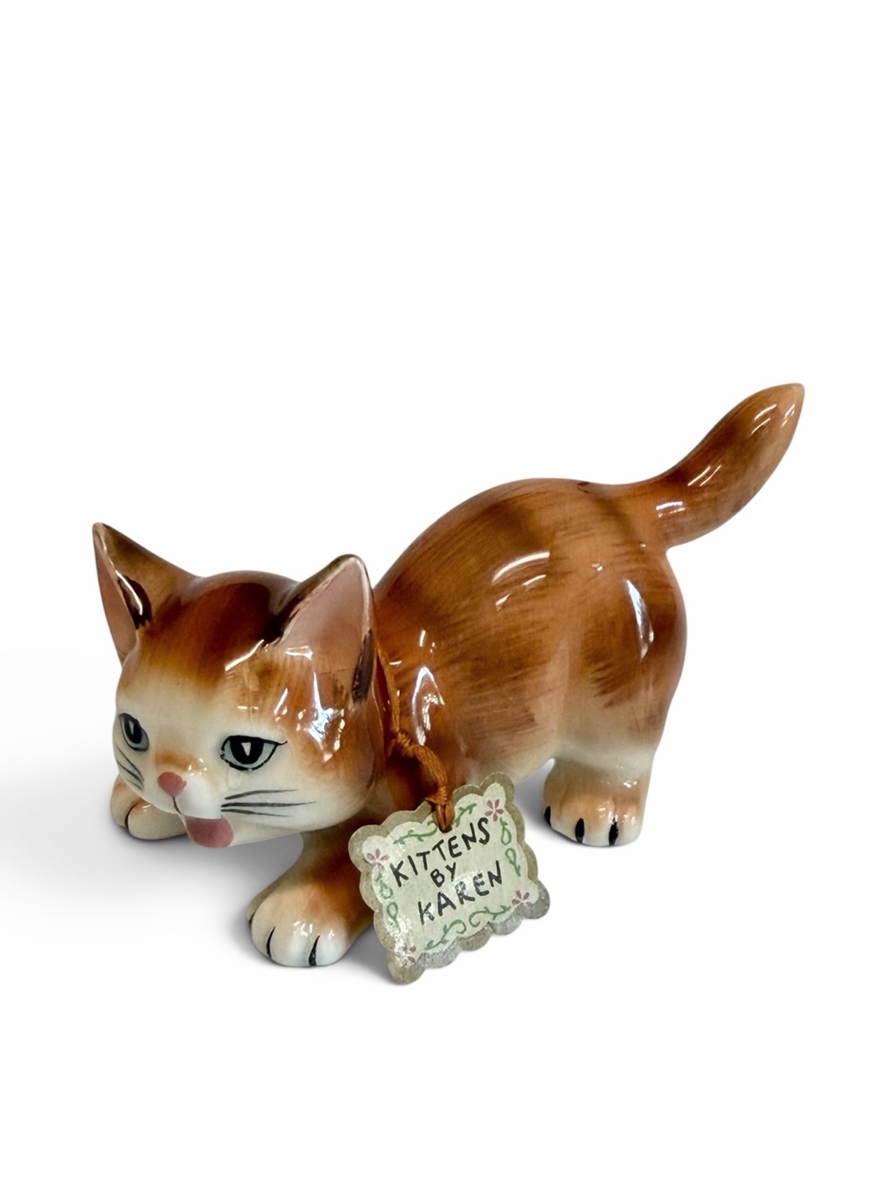 Vintage Kittens by Karen cat figurine